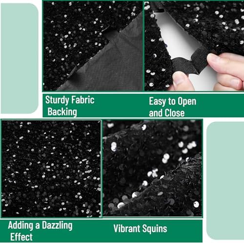 Mr. Pen- Sequin Christmas Tree Skirt and Tree Collar - Image 5
