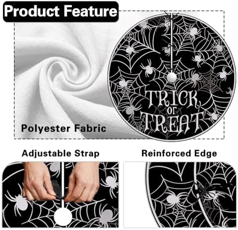 Halloween Spider Web 24 Inches Lace-up Christmas Small Tree Skirt - Image 3