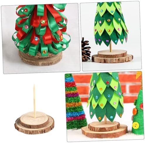 5pcs Vintage Wooden Base for Christmas Trees Sturdy Stand for Artificial Trees Easy Assembly Diameter Christmas Stand Base for Holiday Decor - Image 5