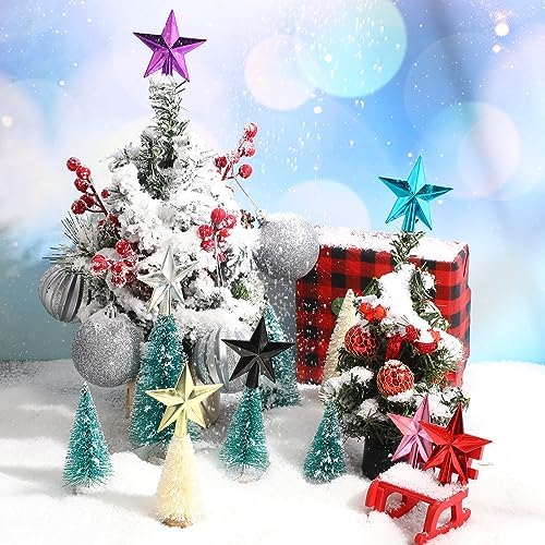 Hanaive Christmas Tree Topper Mini Star Small, Pink, 2.36 Inch, Plated - Image 6