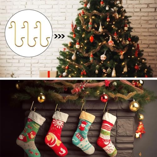 100pc Christmas Tree Ornament Hooks for Ball Pendant Iron S-Shaped Hanging Hook Holder Navidad New Year Party Decoration - Image 2