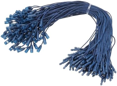 PATIKIL Christmas Ornament Hooks, 100 Pcs LED String Light Hanging Cable Holiday Decor Gift Tag Hanger with Snap Lock for Valentine's Halloween, Dark Blue by PATIKIL