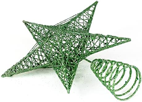 BinaryABC Iron Christmas Tree Star Topper,20cm Glittering Tree Topper - Image 6