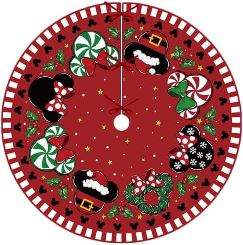 Christmas Tree Skirt 36 Inch New Year Xmas Decorations for Home by Yarcooly