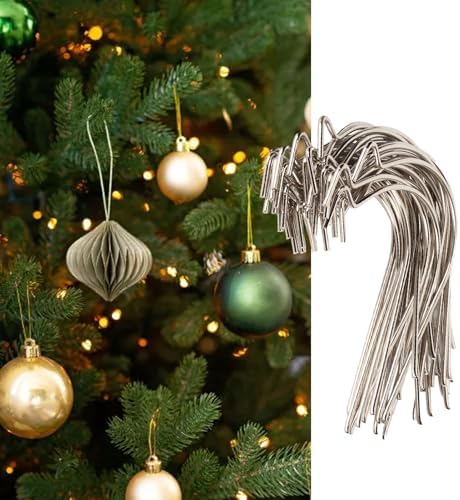 50Pcs Stainless Steel Christmas Ornament Hooks - Image 2