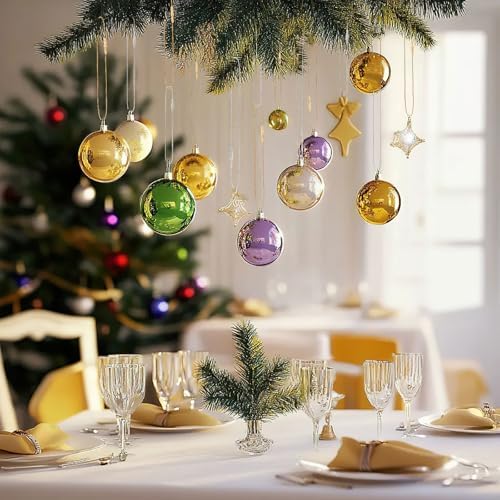FEBSNOW 500Pcs Christmas Ornament Hooks, Snap Locking String for Tree Decor - Image 5