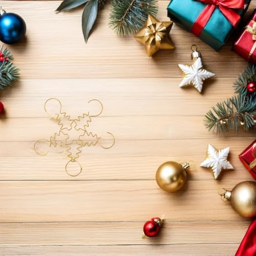 100pcs Mini Gold Metal Christmas Tree Ornament Hooks for Baubles - Image 6