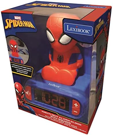 LEXiBOOK, Spider-Man Nightlight Alarm Clock, RL800SP - Image 5