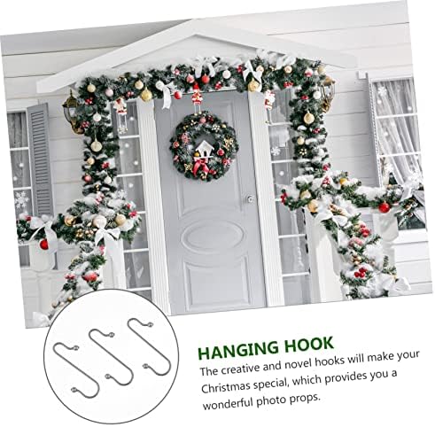40pcs Creative Multi-Functional Metal Hook for Christmas Decorations Xmas Hanging Hooks Hangers for Baubles Punch Design for Parties and Home Decor - Image 5