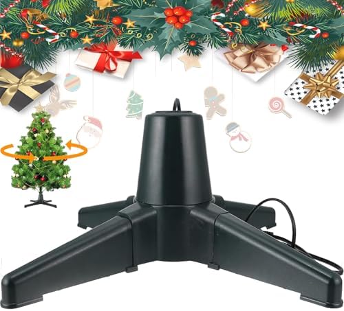 360 Degree Rotating Christmas Tree Stand,Electric Tree Rotating Base Stand,for Christmas Decorations, Home, Office by Unknown