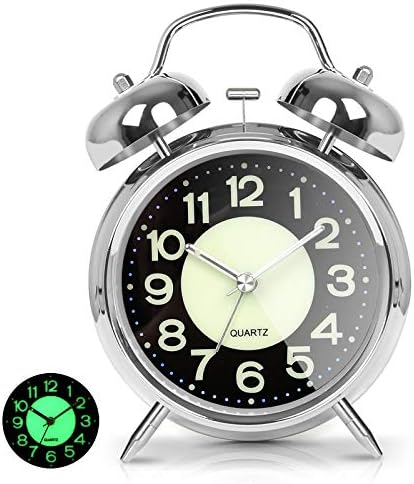 AYRELY?? Super Loud Alarm Clock for Heavy Sleepers, 4.5 Inch Twin Bell Retro by AYRELY
