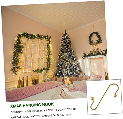 50pcs Xmas Hanging Hooks Creative Metal Hangers for Christmas Tree Decorations Punch Strong Load-Bearing for Holiday Parties and Home Decor - Image 4