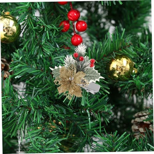100pcs Christmas Flower Decoration Clips Versatile Alligator Clamps for Wreaths Tree Ornaments Crafts Lightweight Clips for DIY Holiday Decor - Image 7
