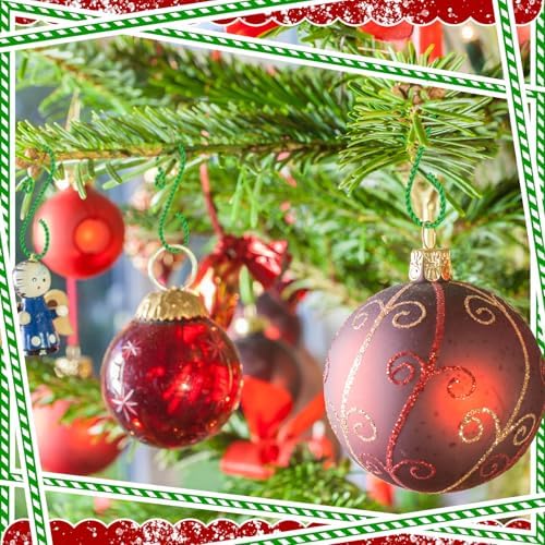 MorningRo 24 Pcs Christmas Ornament Hooks 2'' S Shaped Swirl Hook, Green - Image 5