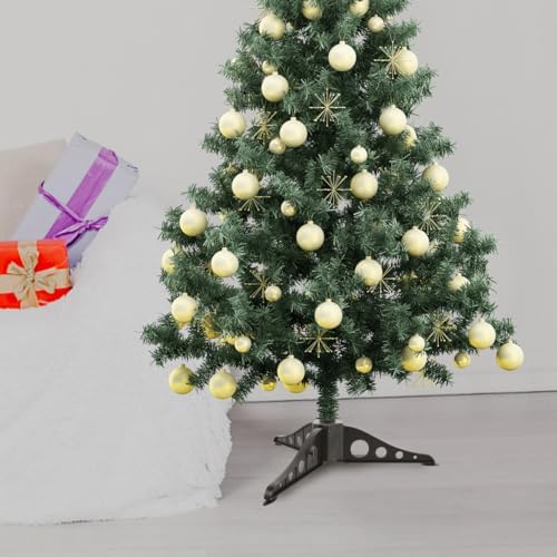 Plastic Christmas Tree Stand, Artificial Christmas Tree Tripod Base Xmas Tree Holder Foot Replacement Winter Decorative Legs Bracket for about 5. 9 Inch Tree, Holiday Store Party Supply, Dark Green - Image 5