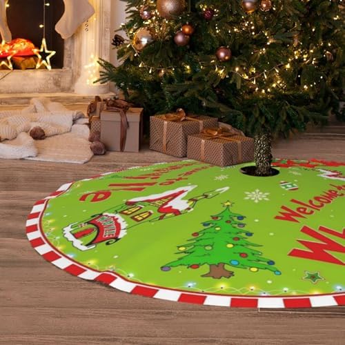 Christmas Tree Skirt Gr Tree inch Skirt 30 Inch ?€? Red and Green Holiday Tree Skirt for Xmas Decorations & Home Decor 1 by Unknown