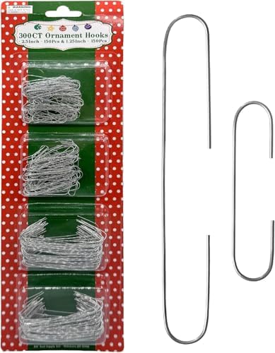 Silver Ornament Hooks Pack Of 300 by Unknown