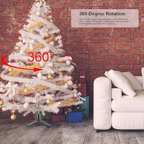 360 Degree Rotating Christmas Tree Stand,Electric Tree Rotating Base Stand,for Christmas Decorations, Home, Office - Image 4