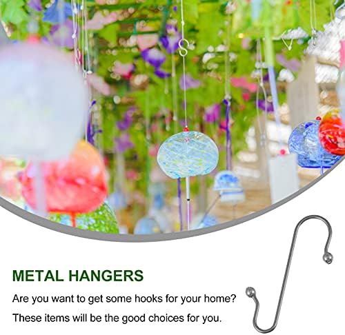 50pcs Metal Hangers for Christmas Decorations Multi-Functional Xmas Hanging Hooks for Ornaments Baubles and Floral Arrangements Punch Space-Saving Shape - Image 5
