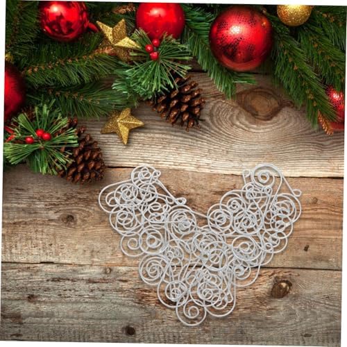 Gatuida 50pcs Stainless Steel s Hooks for Christmas Tree Ornaments Heavy Duty Hooks Spiral Wire Hangers for Decorative Decorations - Image 6