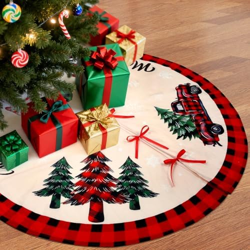 Christmas Tree Skirt - 48 Inches Large Christmas Tree Skirts Cover - Image 5