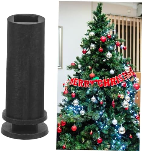 6pcs Plastic Xmas Tree Bases Holders for Christmas Trees Stable and Lightweight Design for Convenient Use Black Color for Holiday Decor - Image 4