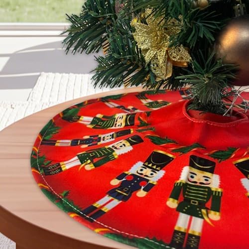 36 Inch Christmas Tree Skirt, Marching Nutcrackers Theme - Image 2