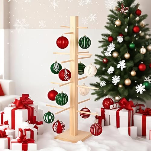 31 Inch Christmas Ornament Display Tree Centerpieces for Tables Ornament Tree Stand Holder Tabletop Artificial Tree for Wedding Anniversary Birthday Farmhouse Party Home Decor by Unknown