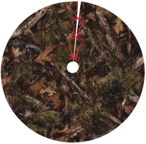 Camo Hunting Christmas Tree Skirt Xmas Mat Holiday Party Home Ornaments Decorations 48 Inch by Unknown