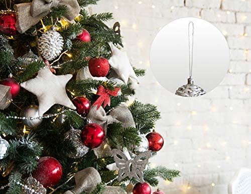 Christmas Tree Ornament String Hanger Precut Ribbon Hook with Snap Fastener - Image 2