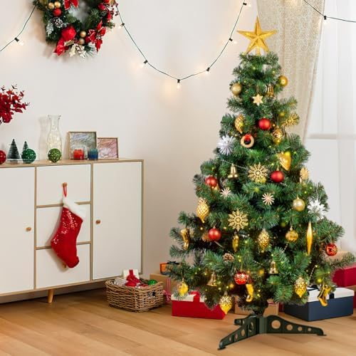 Cabilock Christmas Tree Stand for Artificial Trees 11.42X10.24 Inch Xmas Tree Base Stable Support Bracket Easy to Assemble - Image 3