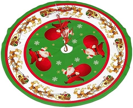 Christmas Tree Skirt Christmas Tree Ornaments Tree Skirt for Christmas Decoration 36" by Majoug