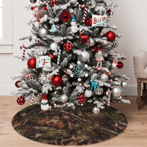 Camo Hunting Christmas Tree Skirt Xmas Mat Holiday Party Home Ornaments Decorations 48 Inch - Image 4