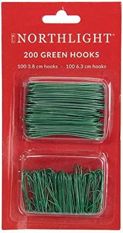 1.5" and 2.5" Ornament and Home Decor Hooks - Green - 200ct by Northlight