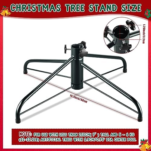 Yunsailing 19.7" Christmas Tree Stand for 4 ft to 7 ft Artificial Trees - Folding Base Fits Poles up to 1.25" - Image 2