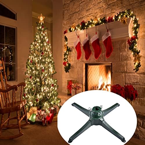 HAO 360-Degree Christmas Tree Stand Holder Rotating, Adjustable Christmas Tree Stand for Up to 9.8ft Christmas Artificial Tree,Easy Assembly (31.4 Inch) by Unknown