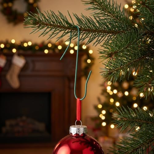 OUNONA 300pcs Christmas Bulb Hangers Hooks, Heavy Duty Wire Tree Ornament Hooks, Non-Slip Mini Decorative Hangers, Reusable Keepers for Balls and Keepsakes - Image 4