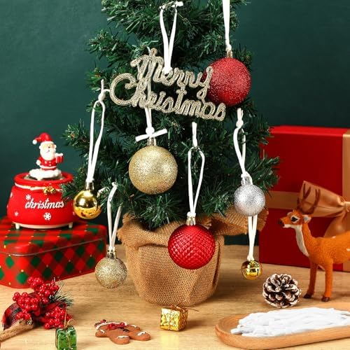 JUNEBRUSHS 150Pcs Ornament Hangers for Christmas Tree, Adjustable Ribbon Hangers Christmas Ties String Ribbon Loops for Ornament Hanging Tree Decorations, White - Image 5