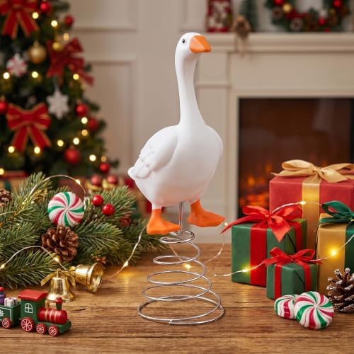 Gejoy Goose Tree Topper Christmas Tree Decoration - Image 4