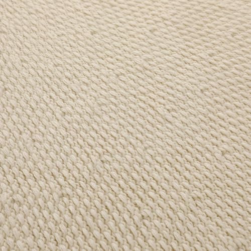 Sattiyrch Knit Christmas Tree Skirt – Classic Cable Knit Tree Base Wrap with Tie Closure – Cozy Holiday Décor for 7–9 ft Christmas Tree (Beige,48in) - Image 5