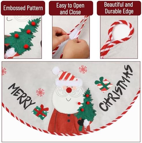 Mr. Pen- Christmas Tree Skirt, 24 Inches, Small - Image 3