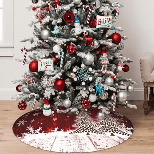 Christmas Tree Skirt Christmas Xmas Tree Snowflake 36 Inch for Xmas New Year Nightmare Before Christmas Decorations Lobby Home - Image 4