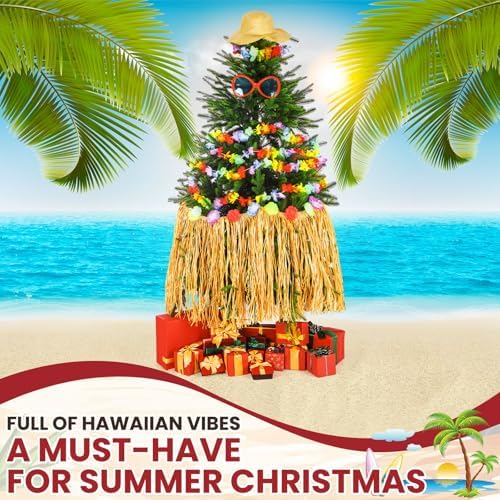 4 Pcs Hawaiian Christmas Tree Decoration for Tropical Christmas - Image 4