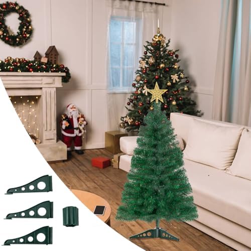 Christmas Tree Stand, Plastic Xmas Tree Stand Green Replacement Xmas Tree Stand Base for Mini Artificial Christmas Tree Small Fake Tree, 0.75 inch in Diameter - Image 6