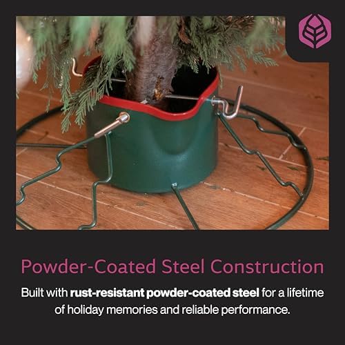 Yard Butler Christmas Tree Stand for 6-11' Trees, EZ Spout, Green - Image 5