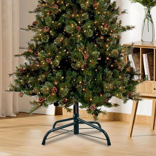 NUOBESTY Christmas Tree Stand Folding Metal Iron Base for Artificial Tree with 0. 75 Inch Hole, Black 35cm - Image 2