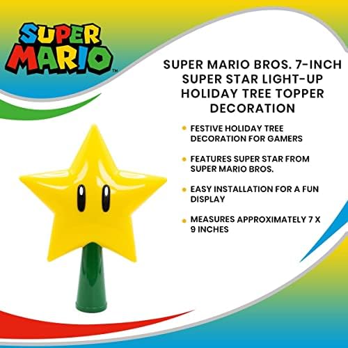 Tree Topper Mario Super Star Gen 2 Plug in Light Up Christmas - Image 7