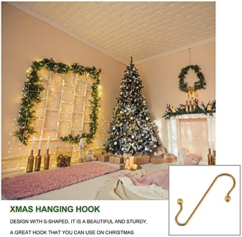 40pcs Xmas Hanging Hooks for Christmas Tree Decorations Decorative Bauble Hooks Beads for Holiday Ornament Displays and Festive Home Decor - Image 3