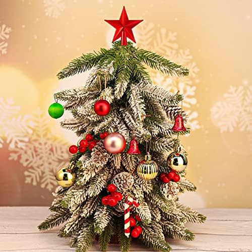 Hanaive 3 Pcs Mini Christmas Tree Topper Small Star Christmas Treetop Ornaments for Mini Tree Holiday Decorative Star for Xmas Home Decor(Multicolor,2.36 Inch) - Image 3
