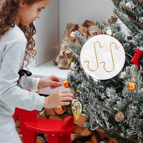 250 PCS Christmas Ornament Hooks, Ornament Hangers Hooks, Metal Wire Ornaments Hook with Storage Box for Christmas Tree Party Balls Decoration (Gold) - Image 4